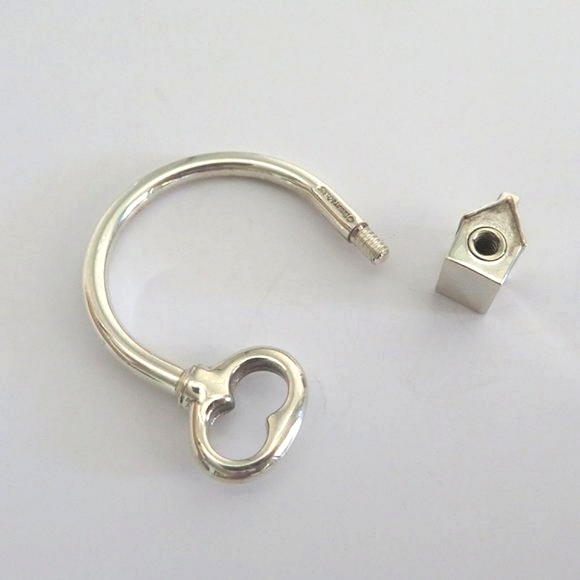 Tiffany's "House And Key" Sterling Silver Keyring - Picture 14 of 17